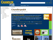 Tablet Screenshot of chandlerpedia.org